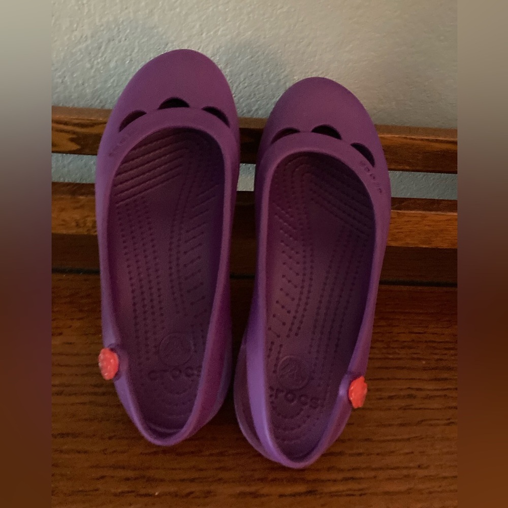 Crocs Jayna slingback flats purple Size 7